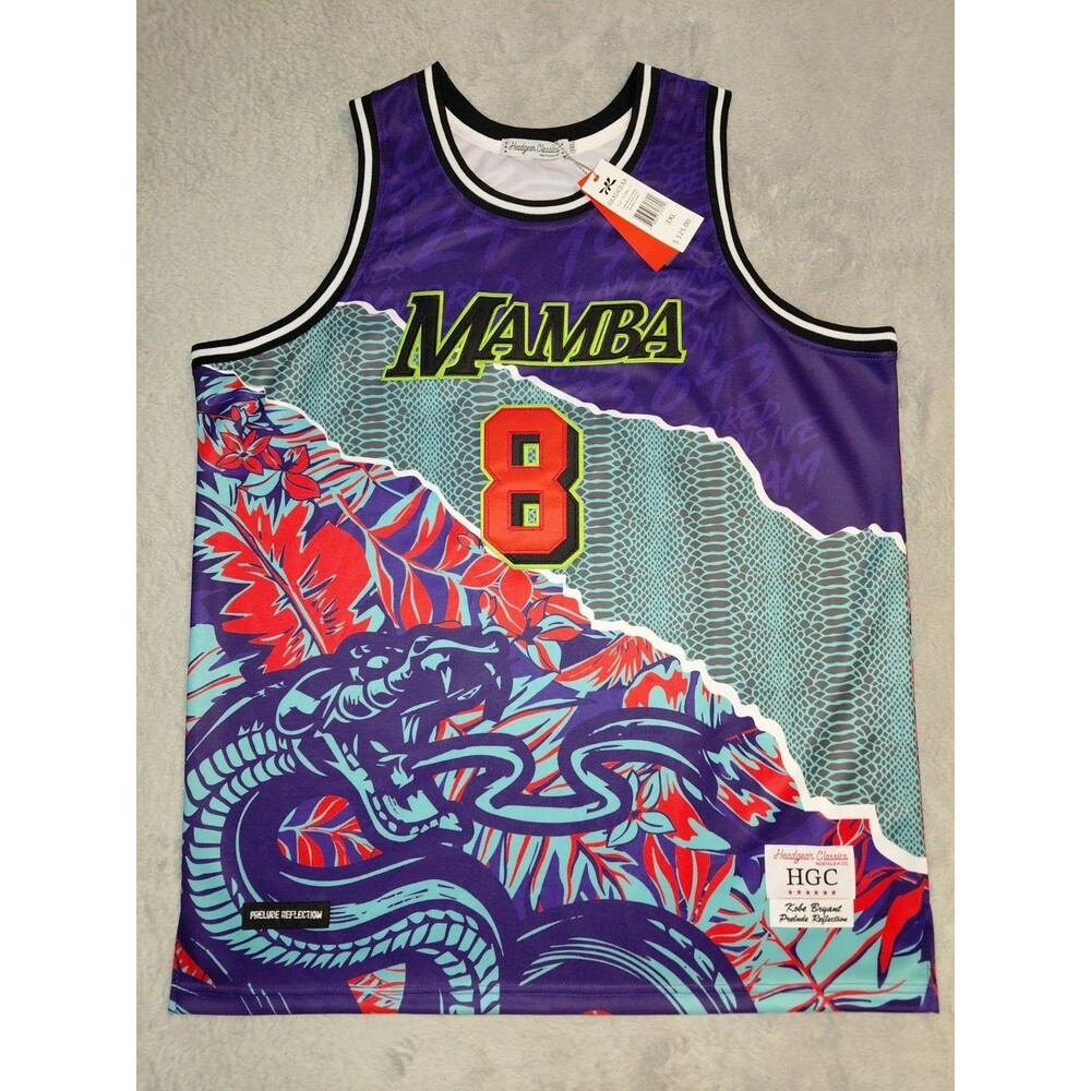 Headgear Classics Kobe Bryant Mamba Jersey Men's Size 3XL "Prelude Reflection"